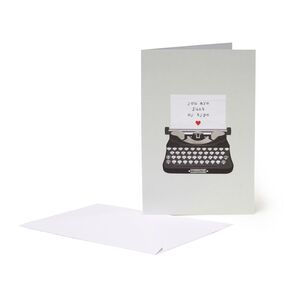Legami Greeting Card - Large - Just My Type - Typewriter (11.5 x 17 cm)
