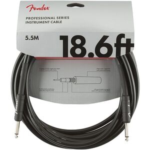 Fender Pro 18.6 ft (5.5M) Instrument Cable - Black