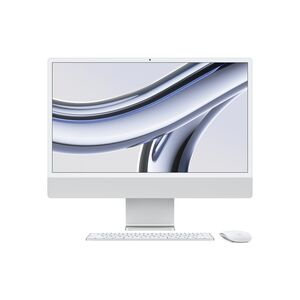 Apple 24-inch iMac with Retina 4.5K display M3 chip with 8-core CPU and 8-core GPU / 8GB / 256GB SSD (Arabic/English)- Silver