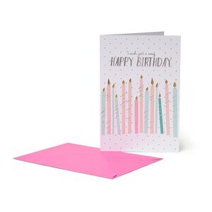 Legami Greeting Card - Large - Candles (11.5 x 17 cm)