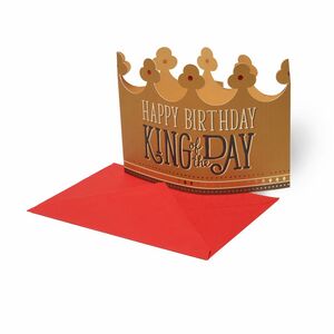 Legami Greeting Card - Large - King Crown - King (11.5 x 17 cm)