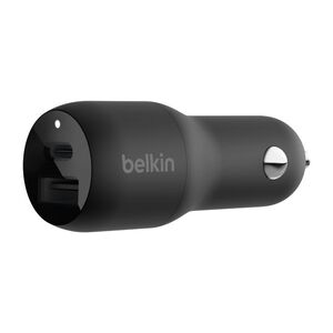 Belkin BoostCharge Dual Car Charger with PPS 37W - Black