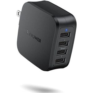 Ravpower RP-PC026 40W 4-Port Wall Charger - Black