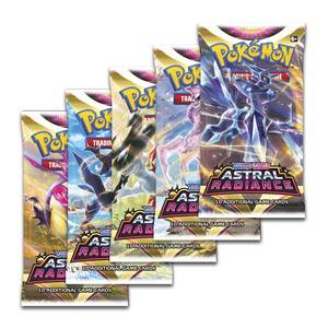 Pokemon TCG Sword & Shield 10 Astral Radiance Booster (Single Pack - 10 Cards)