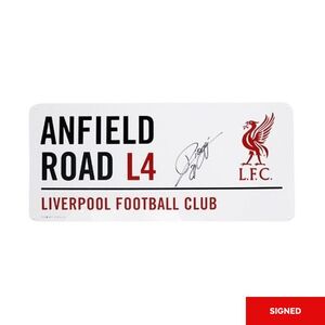 Bootroom Collection Authentic Signed Diogo Jota Liverpool FC Anfield Road Sign