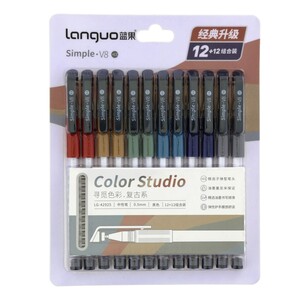 Languo Classic Color Gel Pens (Set of 12)