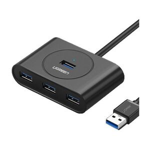 UGreen 4-In-1 USB 3.0 A Data Hub 1M Cable - Black