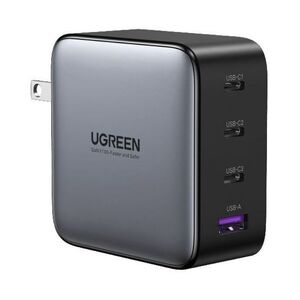 UGreen 4-Port 100W Wall Charger (3 USB-C & 1 USB-A) UK - Black
