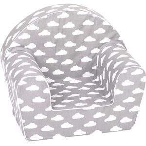 Delsit Armchair - Grey With White Clouds