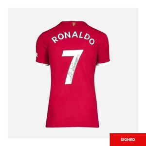 Bootroom Collection Cristiano Ronaldo Signed Manchester United Home Shirt (Framed)