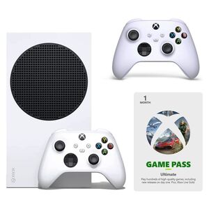 Microsoft Xbox Series S 512GB Console + 1 Month Game Pass Ultimate + Xbox White Wireless Controller (Bundle)