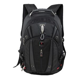 Swiss Military LBP76 Luxury Backpack - Black (31L)
