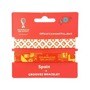 FIFA World Cup Qatar 2022 Groovez Bracelets - Spain (Set of 2)