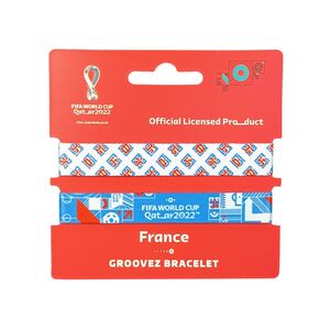 FIFA World Cup Qatar 2022 Groovez Bracelets - France (Set of 2)
