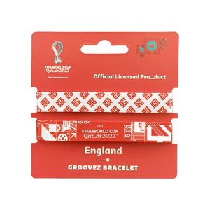 FIFA World Cup Qatar 2022 Groovez Bracelets - England (Set of 2)
