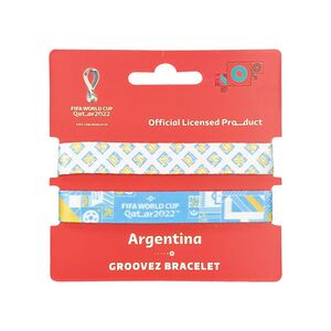 FIFA World Cup Qatar 2022 Groovez Bracelets - Argentina (Set of 2)