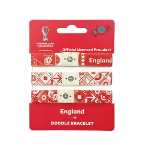 FIFA World Cup Qatar 2022 Doodlz Bracelets - England (Set of 3)