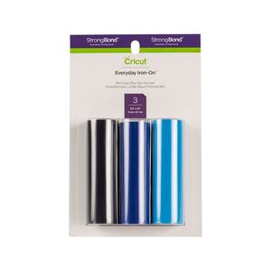 Cricut Everyday Iron-On Mini Sample Pack 3.5 x 24-Inch (Pack of 3) - Blue Sea