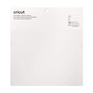 Cricut Smart Sticker Cardstock 33 x 33cm (10 Sheets) - White