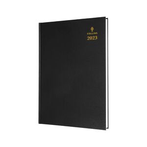 Collins Debden Desk A4 Day To A Page Diary 2023 - Black