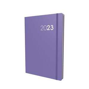 Collins Debden Legacy A5 Day To Page Diary 2023 - Purple