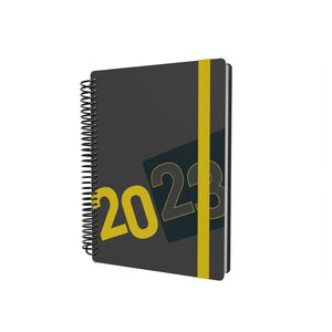 Collins Debden Delta A5 Day To A Page (Appt) Diary 2023 - Yellow