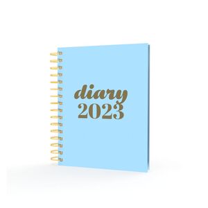 Collins Debden Scandi A5 Week To View Diary 2023 - Blue