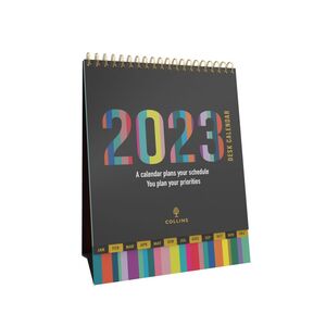 Collins Debden Calendars Edge Rainbow Desk Calendar Diary 2023