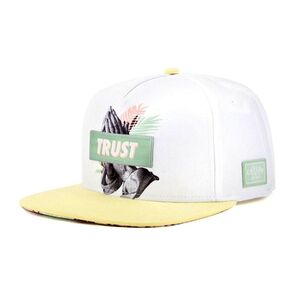 Cayler & Sons Palm Trust Snapback Cap - White/Yellow (One Size)