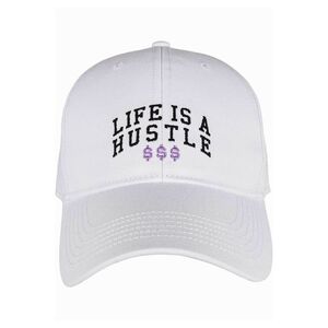 Cayler & Sons Hustle Life Adjustable Curved Cap - White (One Size)