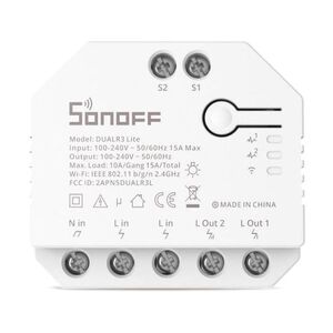 Sonoff DUALR3 Lite Dual Relay Two Way Power Metering Smart Switch