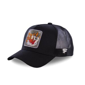 Capslab Looney Tunes Taz Unisex Trucker Cap - Black