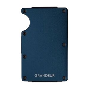Grandeur Aluminium Cardholder RFID 85 x 45 mm - Navy Blue  (Holds up to 12 cards)