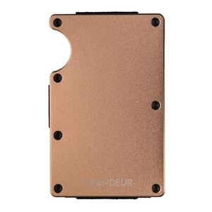 Grandeur Aluminium Cardholder RFID 85 x 45 mm - Rose Gold  (Holds up to 12 cards)