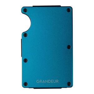 Grandeur Aluminium Cardholder RFID 85 x 45 mm - Baby Light Blue (Holds up to 12 cards)