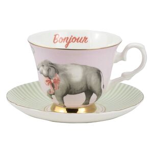Yvonne Ellen Teacup & Saucer Elephant