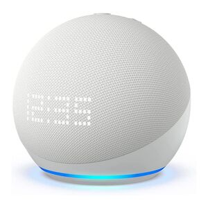 Amazon Echo Dot 5th Gen 2022 release smart speaker with clock and Alexa - Glacier White