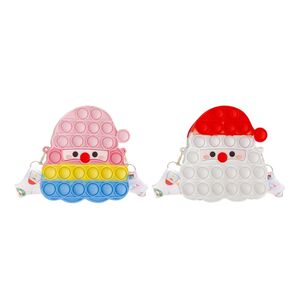 Squizz Toys Pop The Bubble Santa Face Purse (Assorted - Includes 1)