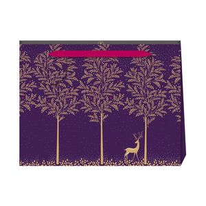 Sara Miller Golden Winter Deer Shopper Bag (27.5 x 36.5 x 12cm)