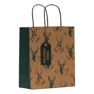 Design By Violet Christmas Gift Bag - Noble Deer - Medium