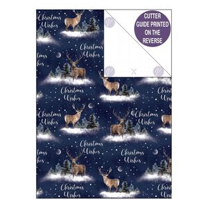 Design By Violet Christmas Gift Wrap - Moonlit Forest