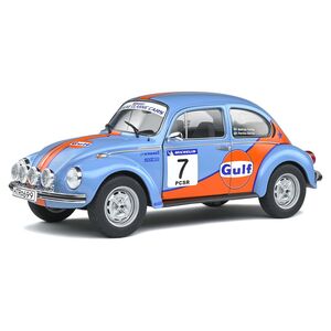 Solido Volkswagen Beetle 1303 Rallye Colds Balls 2019 1.18 Blue With Orange Strips Diecast Scale Model Car