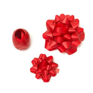 Legami Bows & Ribbon Set (Set of 2) - Red