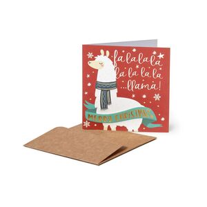 Legami Small Christmas Greeting Card - Llama
