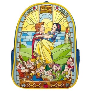 Loungefly Leather Disney Snow White Stain Glass Mini Backpack