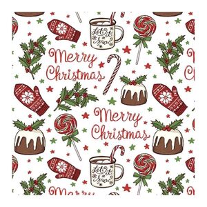 Craftbox Christmas Candy Gift Wrapping Paper (70 x 100cm) (80gsm)