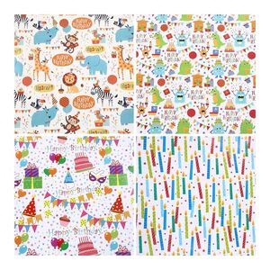 Craftbox Happy Birthday Assorted Gift Wrapping Paper (70 x 50cm) (80gsm) (Set of 4)