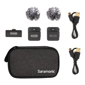 Saramonics Blink100 B4 Ultracompact 2.4GHz Dual-Channel Wireless Microphone System For iOS