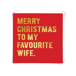 Redback Cards Xmas Wife Greeting Card (15 x 15cm)