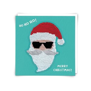 Redback Cards Cool Santa Greeting Card (15 x 15cm)